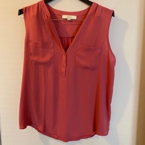 LOFT Sz L Sleeveless Blouse